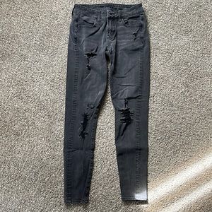 American Eagle Black Jean Leggings - Size 0 Regular